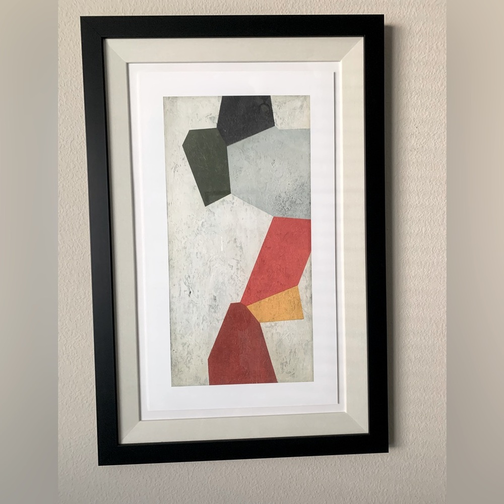 Z Gallerie art work 4 piece set Framed. Certificate of Authenticity